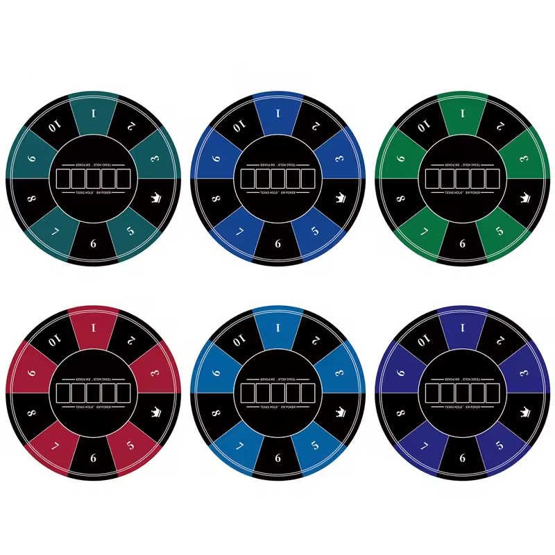 Round Poker Mat