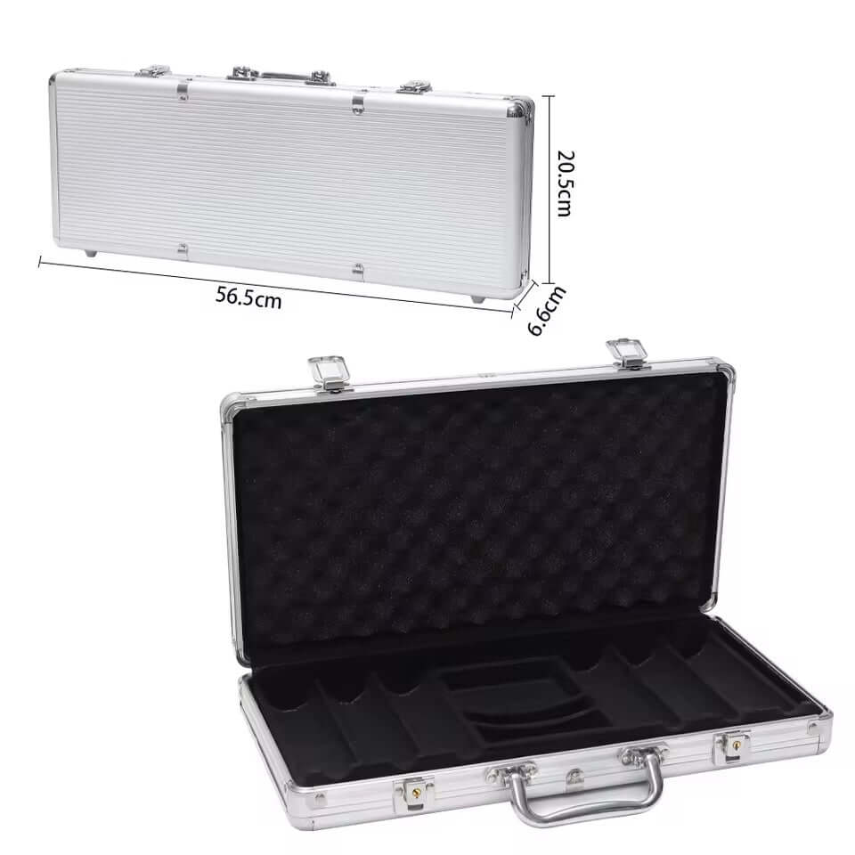 500pcs aluminium poker chips case