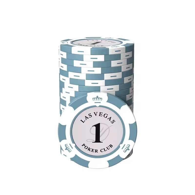 10-piece poker chip set denomination 1
