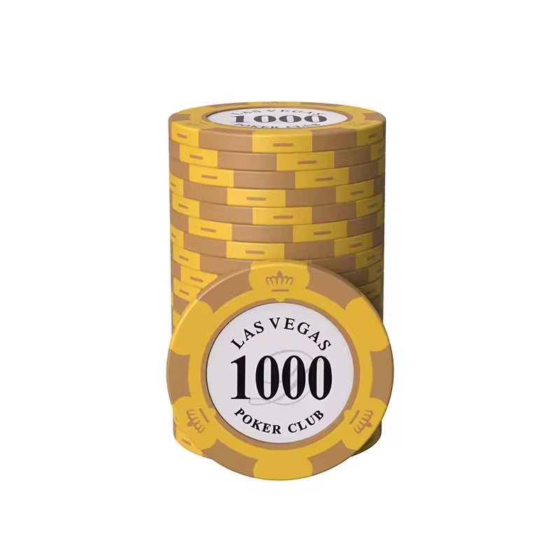 10-piece poker chip set denomination 1000