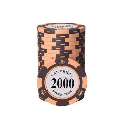10-piece poker chip set denomination 2000