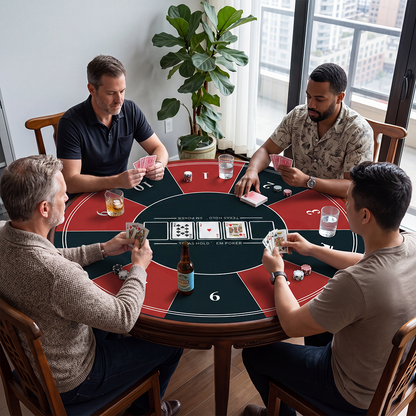 Round Poker Mat