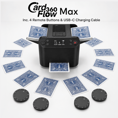 CardFlow360 Max in black, product photo on white background