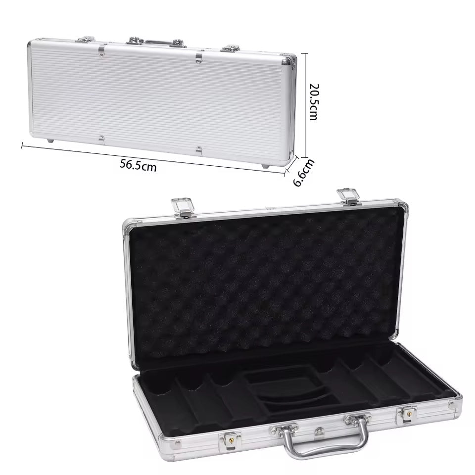 500pcs aluminium poker chips case