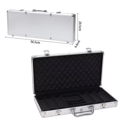 500pcs aluminium poker chips case