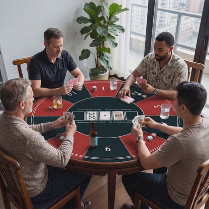 Round Poker Mat